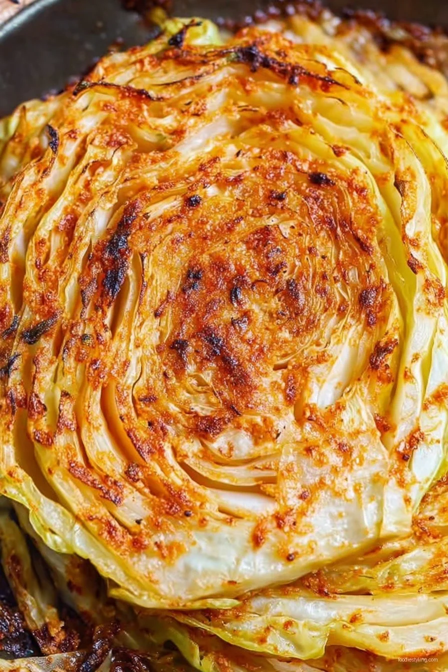 Easy Baked Cabbage Steaks cooking process