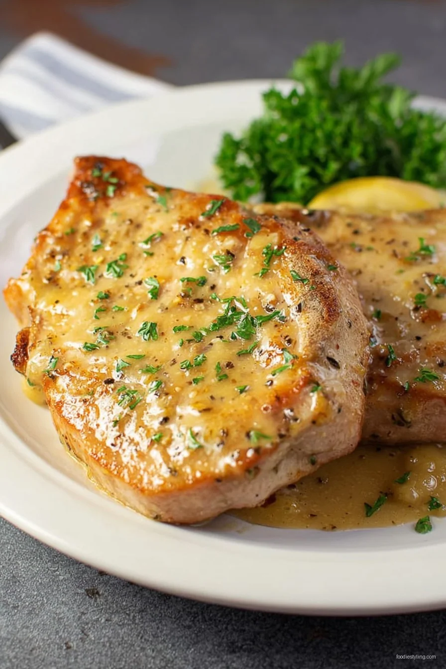 Easy Crock Pot Pork Chops cooking process