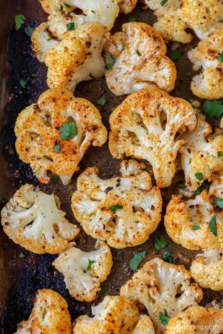 Easy Roasted Cauliflower Recipe cooking process