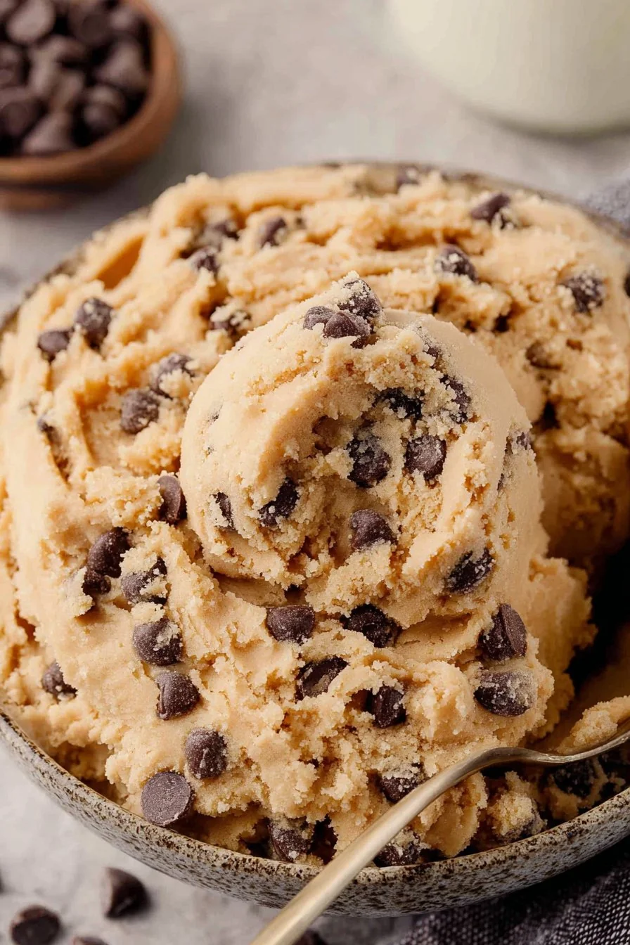 Edible Cookie Dough Recipe cooking process