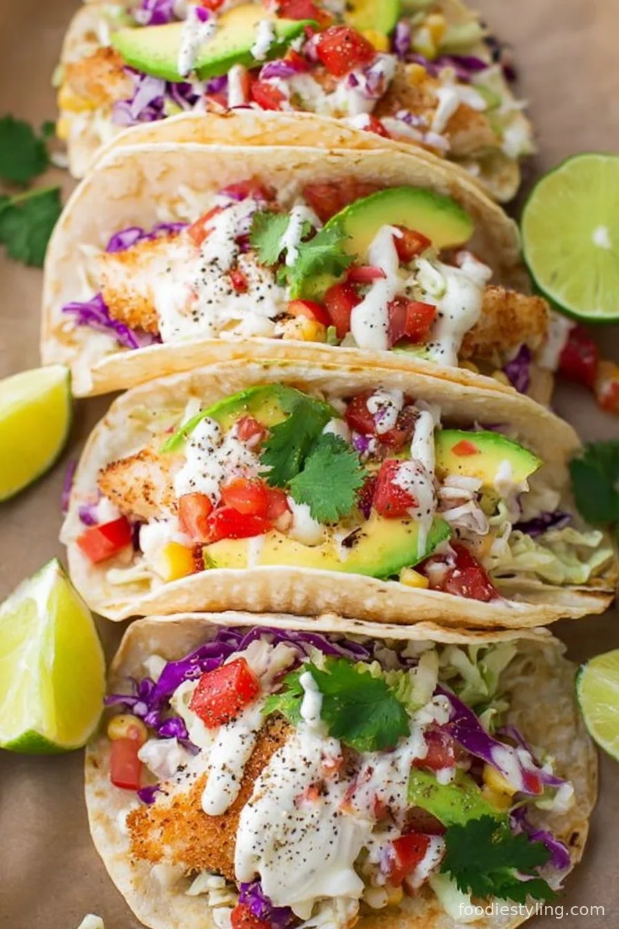Fish Tacos Recipe with Best Fish Taco Sauce cooking process