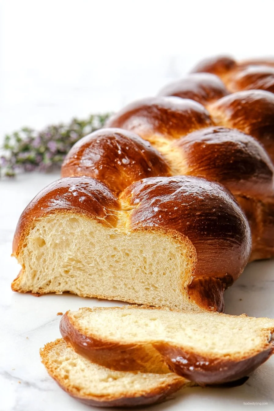 Fluffy Challah Bread cooking process