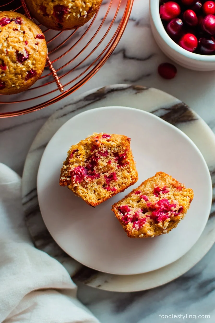 Fresh Cranberry Orange Muffins cooking process