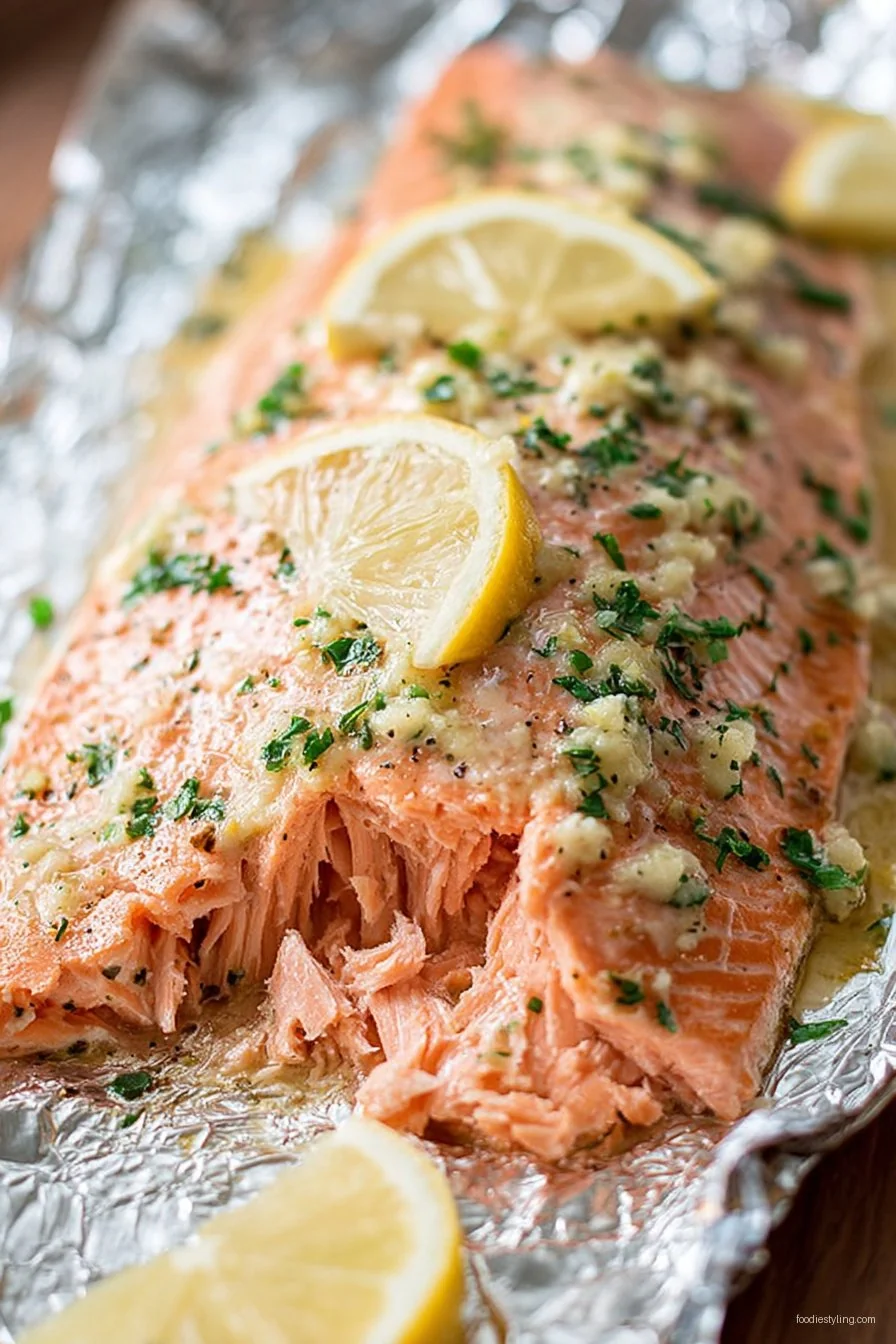 Garlic Butter Steelhead Trout cooking process