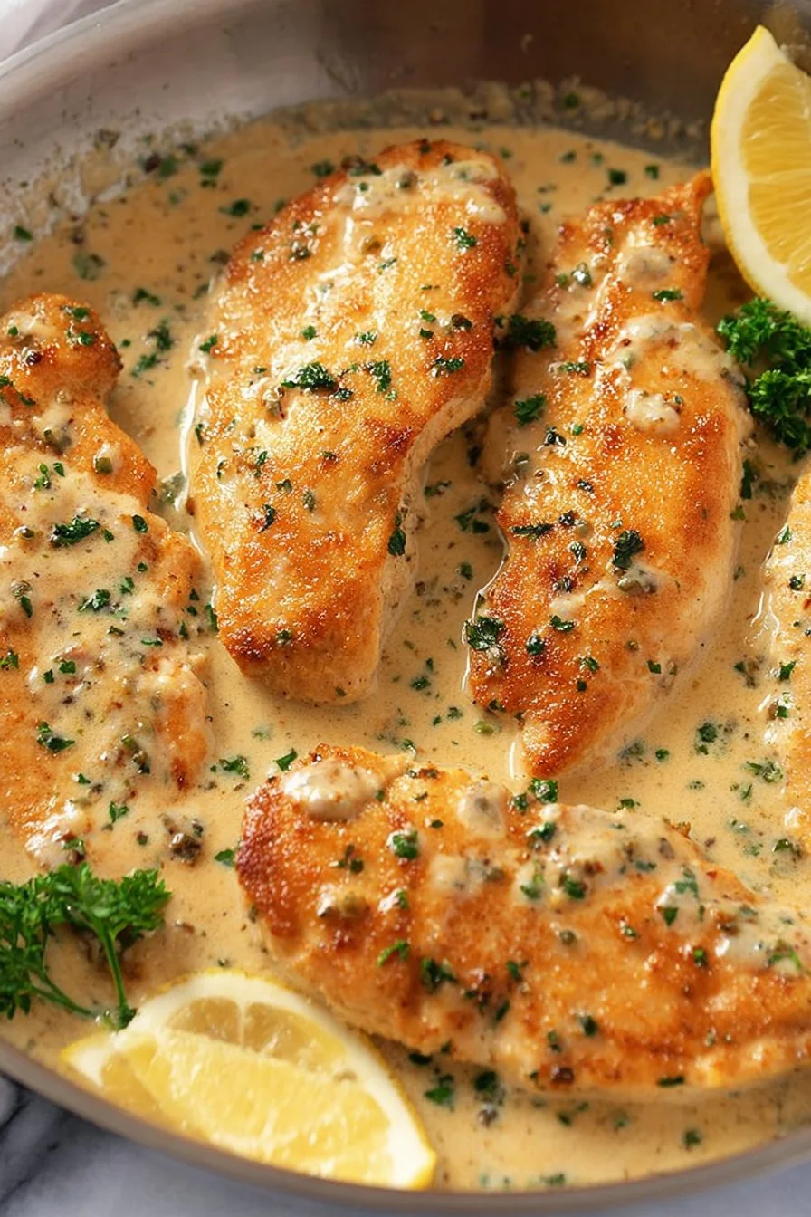Garlic Parmesan Chicken cooking process