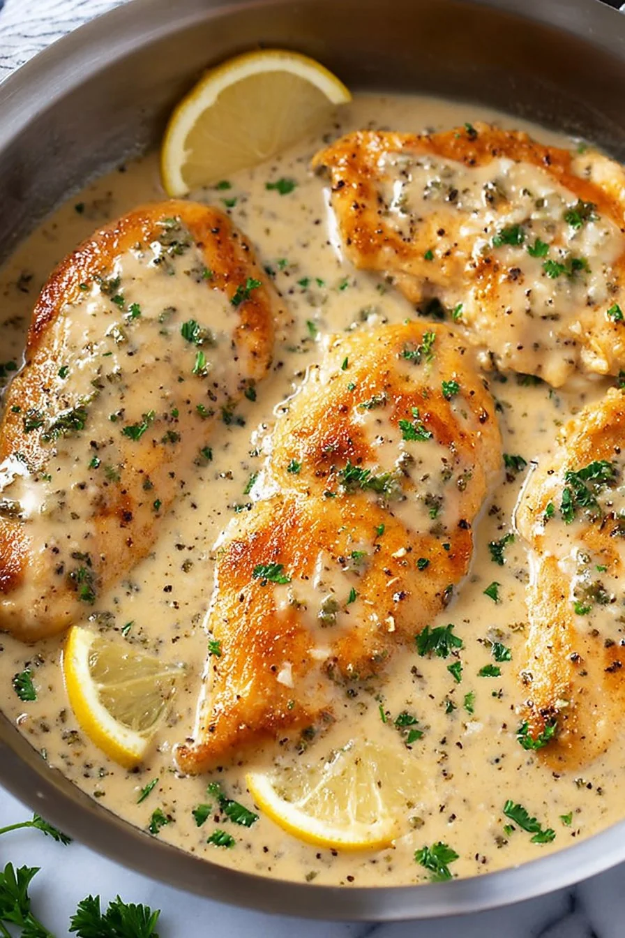 Garlic Parmesan Chicken cooking process