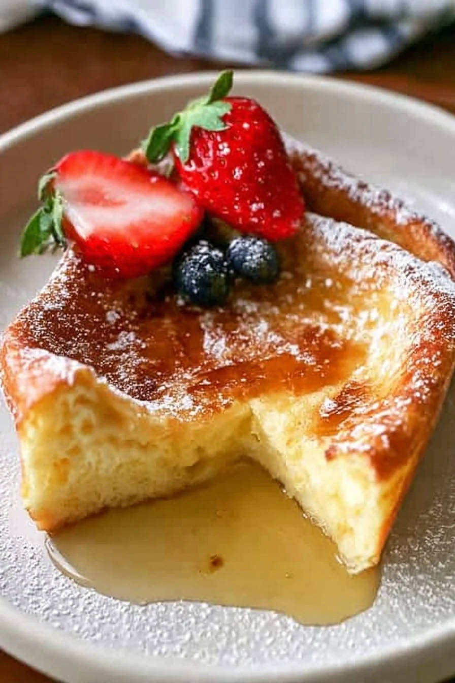 Fluffy, golden German Pancakes fresh from the oven