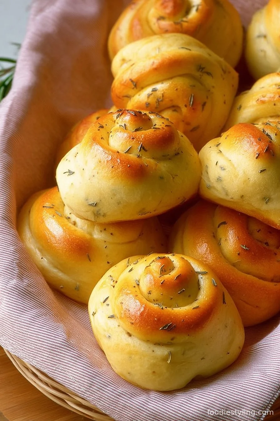 Grandma’s Rosemary Dinner Rolls cooking process