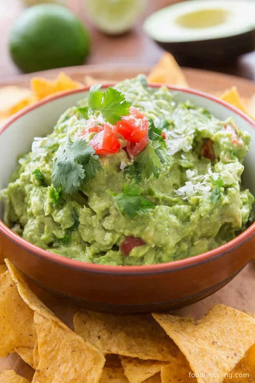 Guacamole cooking process