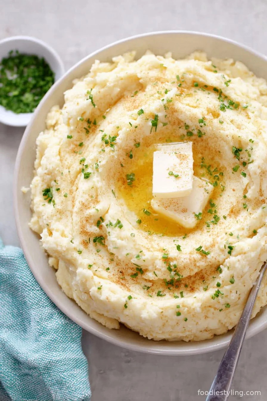 Healthy mashed potatoes—so creamy and light!