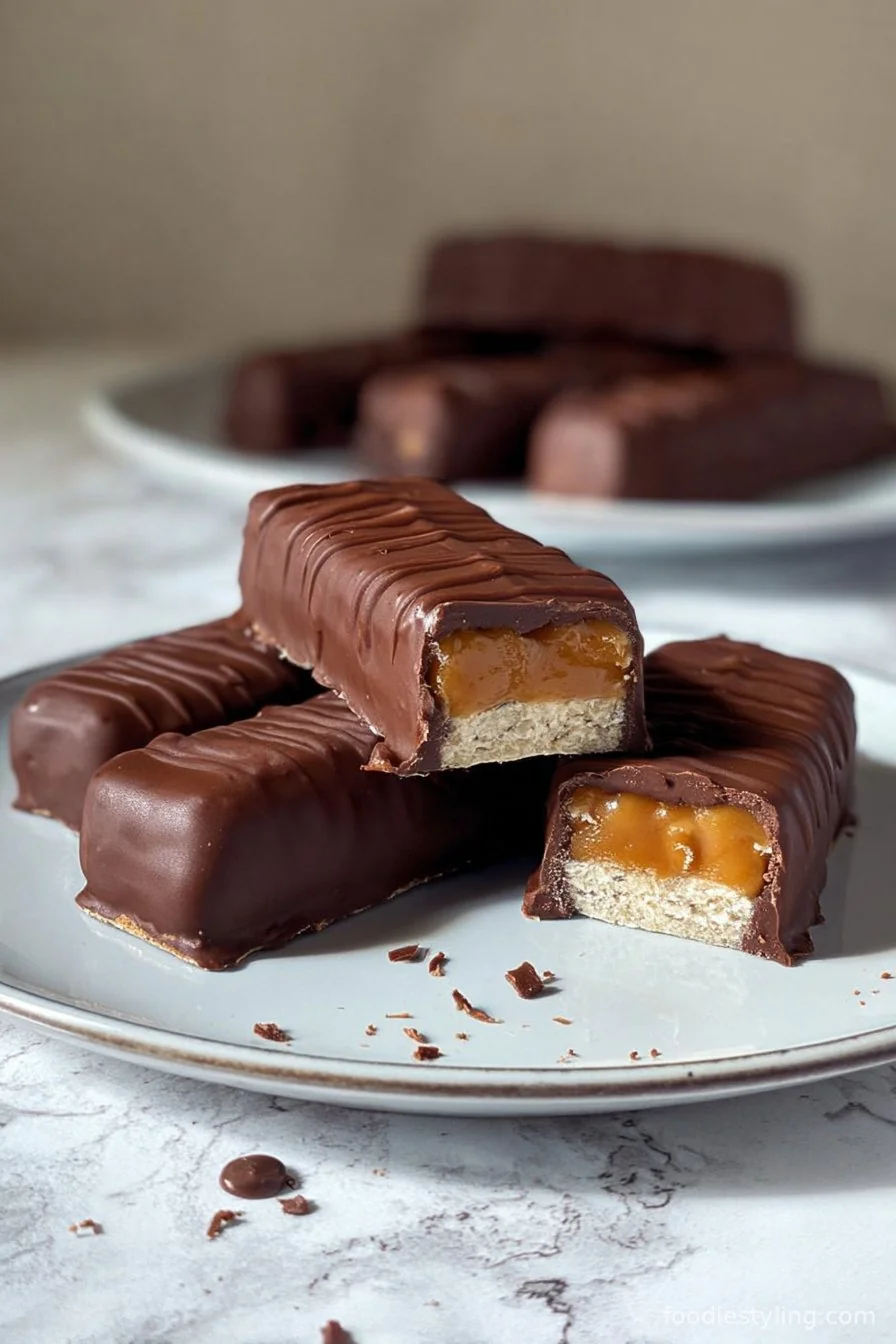 Healthy Twix Bars cooking process