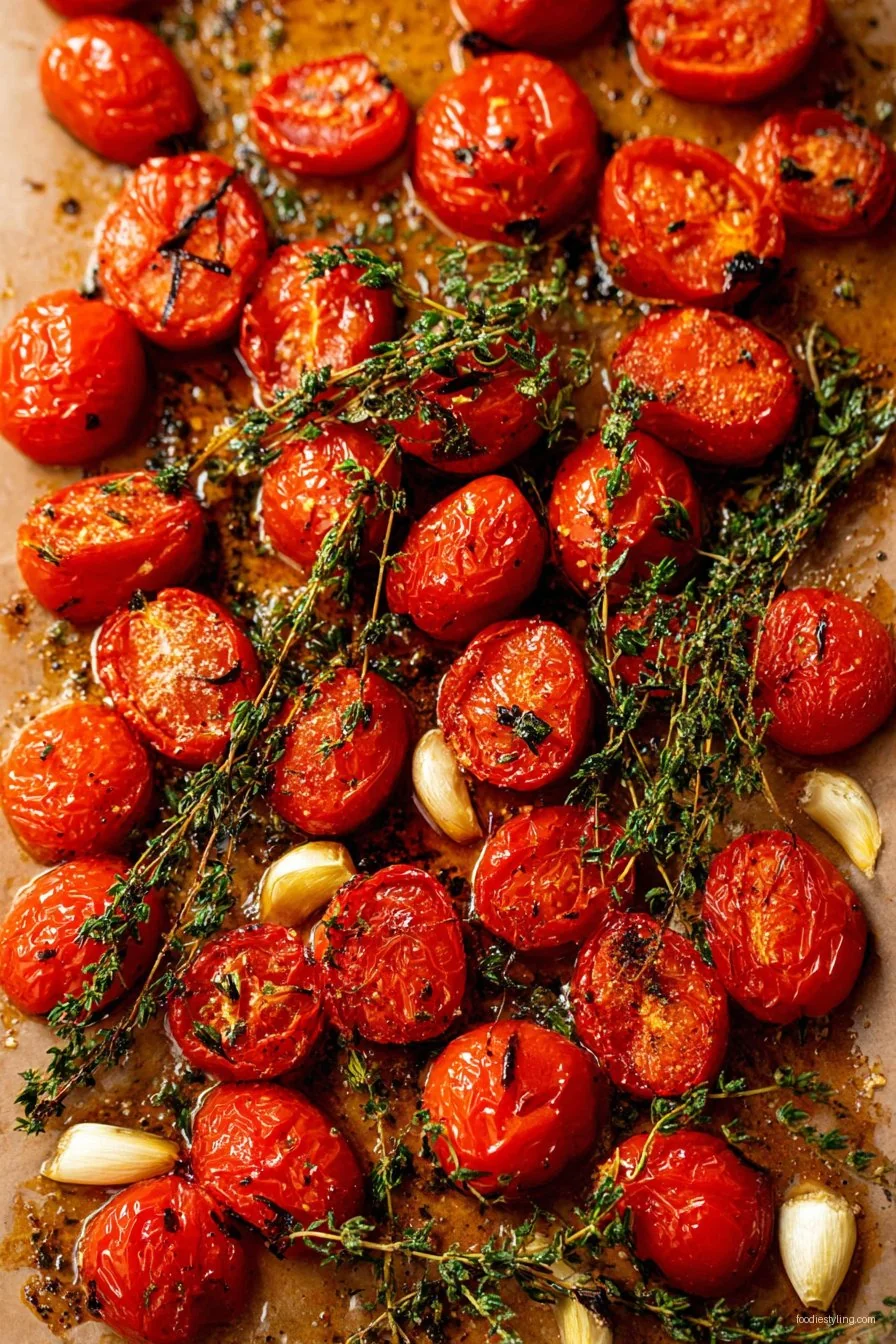 Herb Roasted Tomatoes cooking process