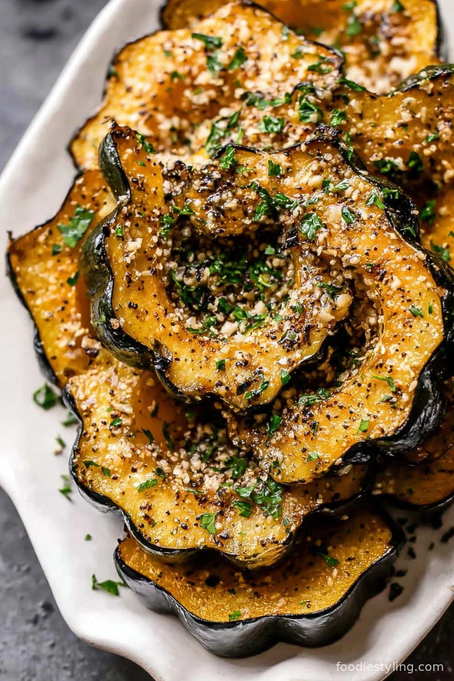Herb-Roasted Acorn Squash cooking process