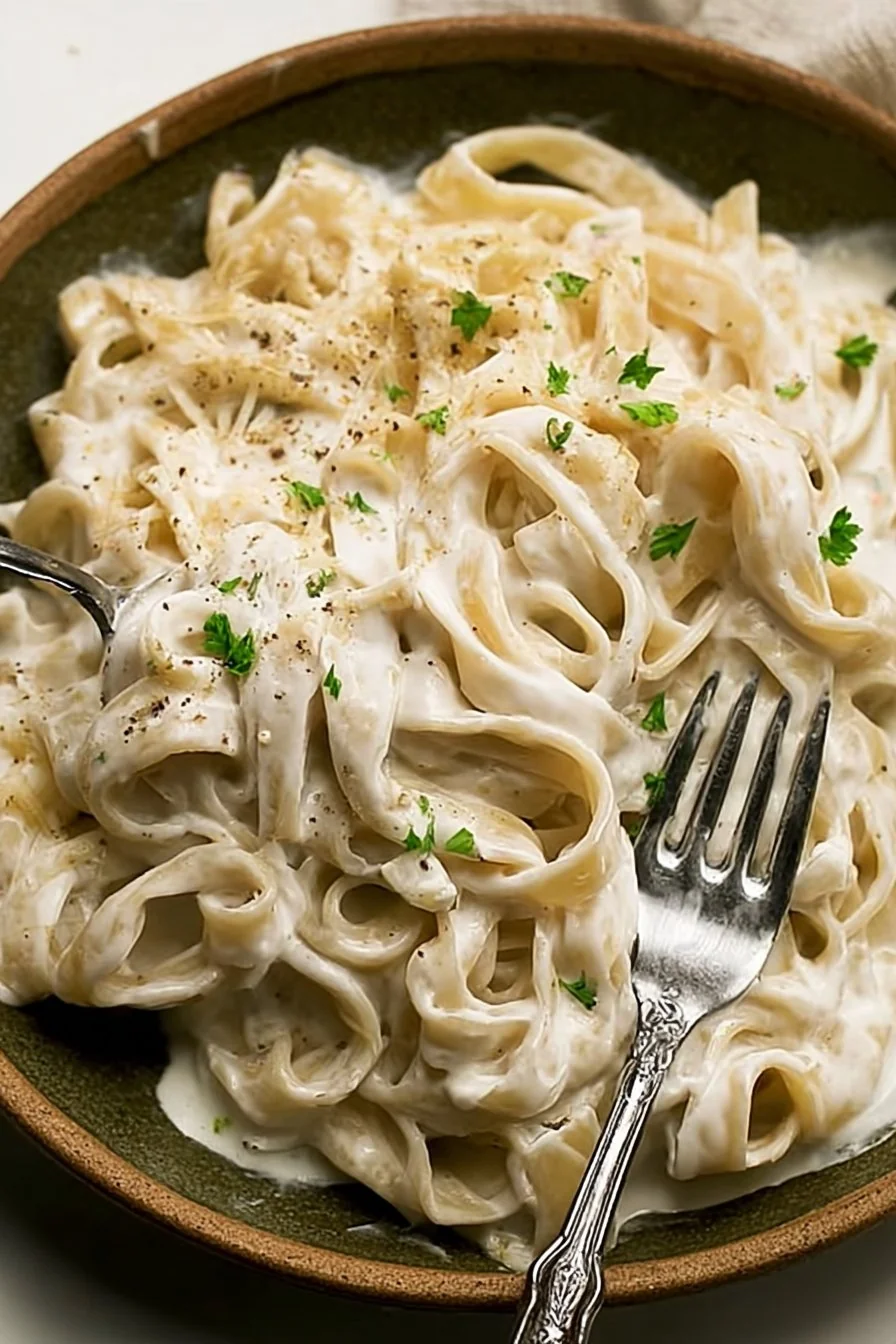 High Protein Cottage Cheese Alfredo Sauce Recipe cooking process