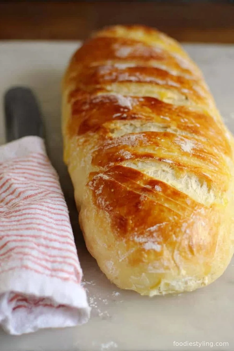 Homemade Bakery French Bread cooking process
