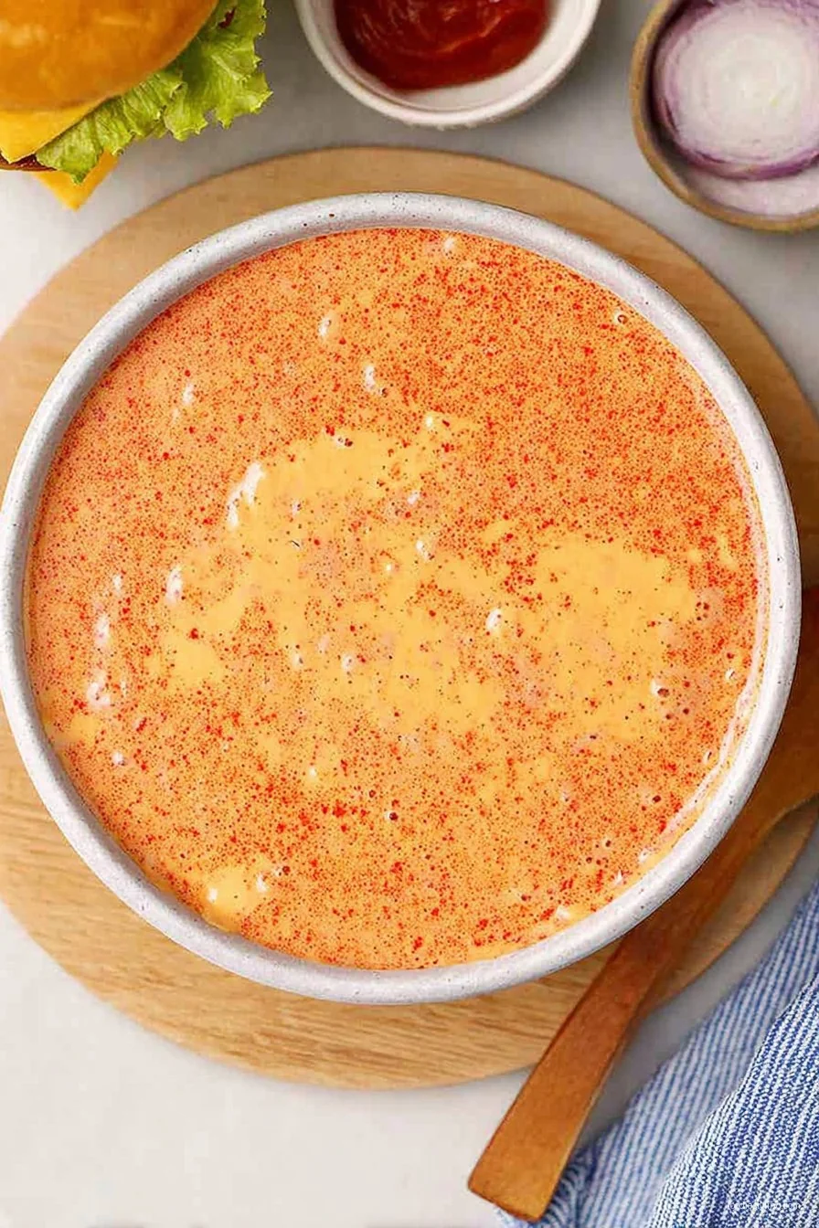 Homemade Big Mac Sauce cooking process
