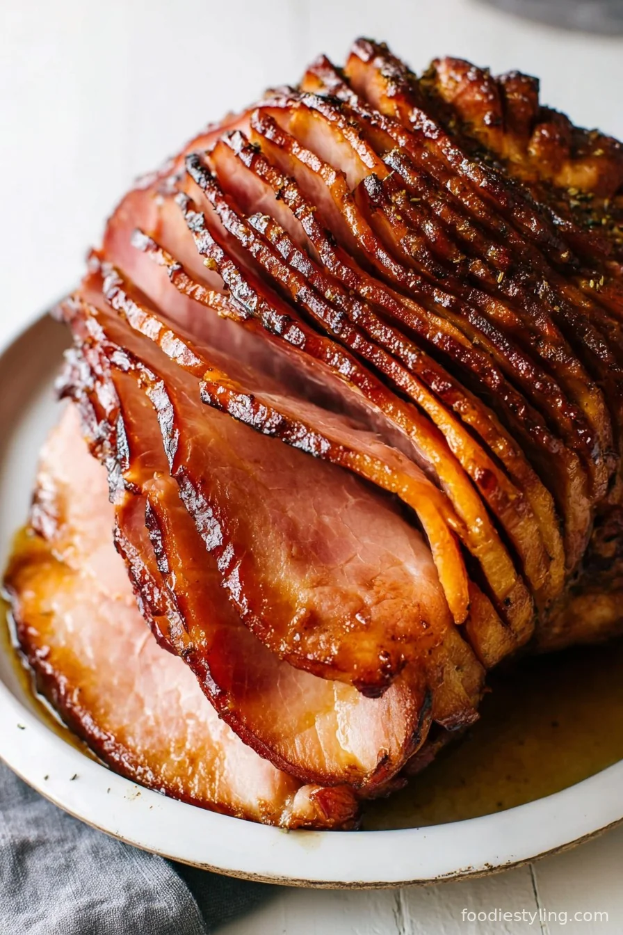 Honey Baked Ham cooking process