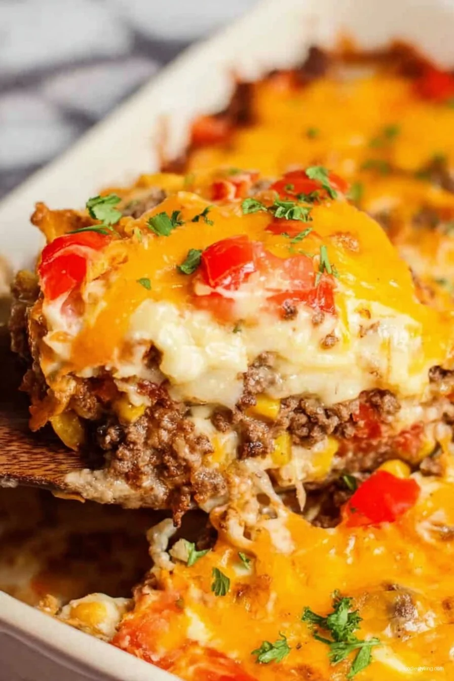 John Wayne Casserole cooking process