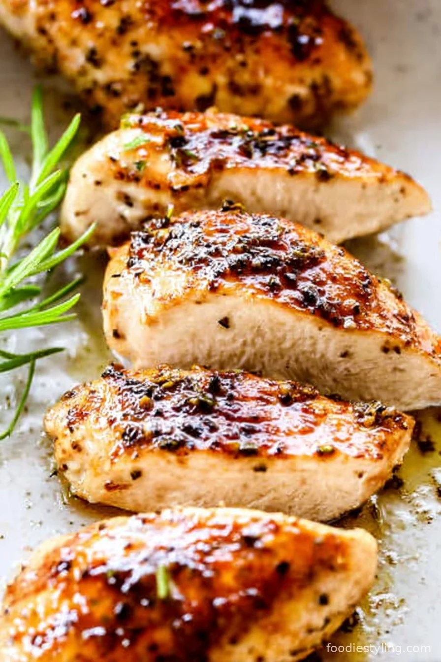 Golden, juicy stove top chicken breasts fresh out of the skillet
