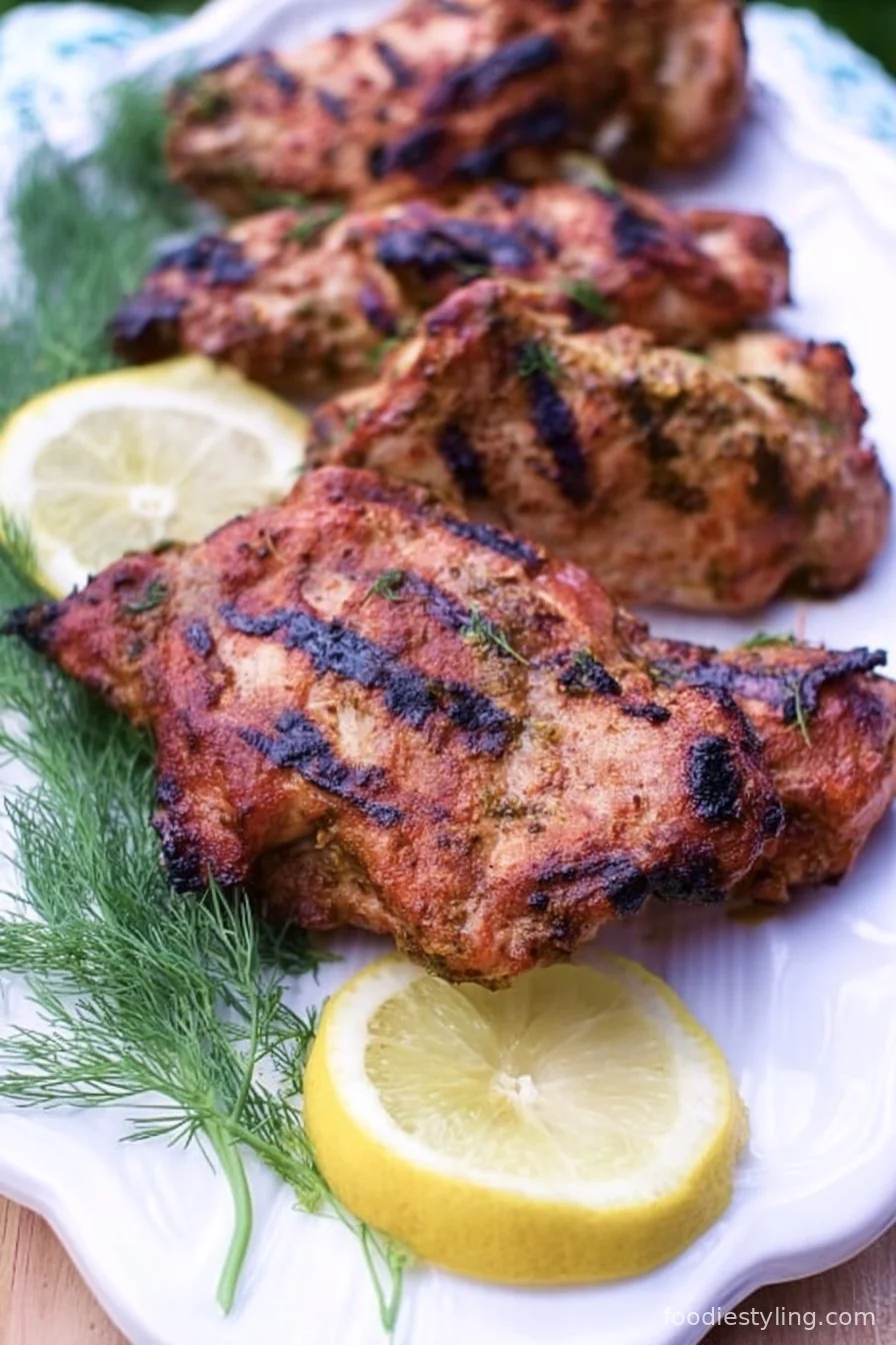 Lemon Garlic Chicken Marinade cooking process