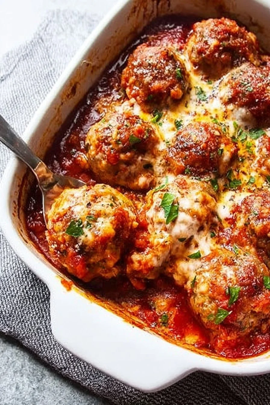 Low-Carb Italian Meatballs cooking process