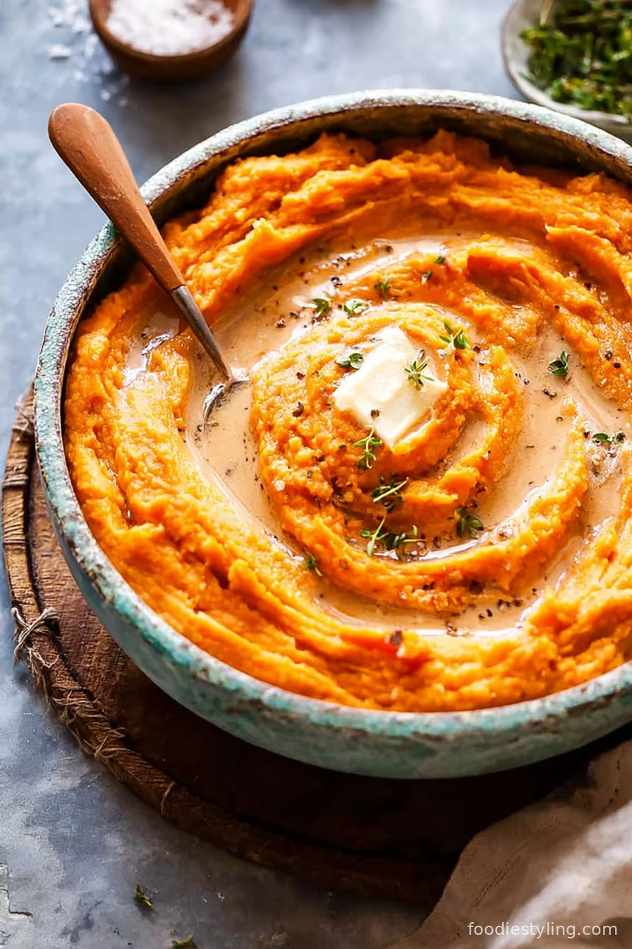 Mashed Sweet Potatoes with Miso Butter cooking process