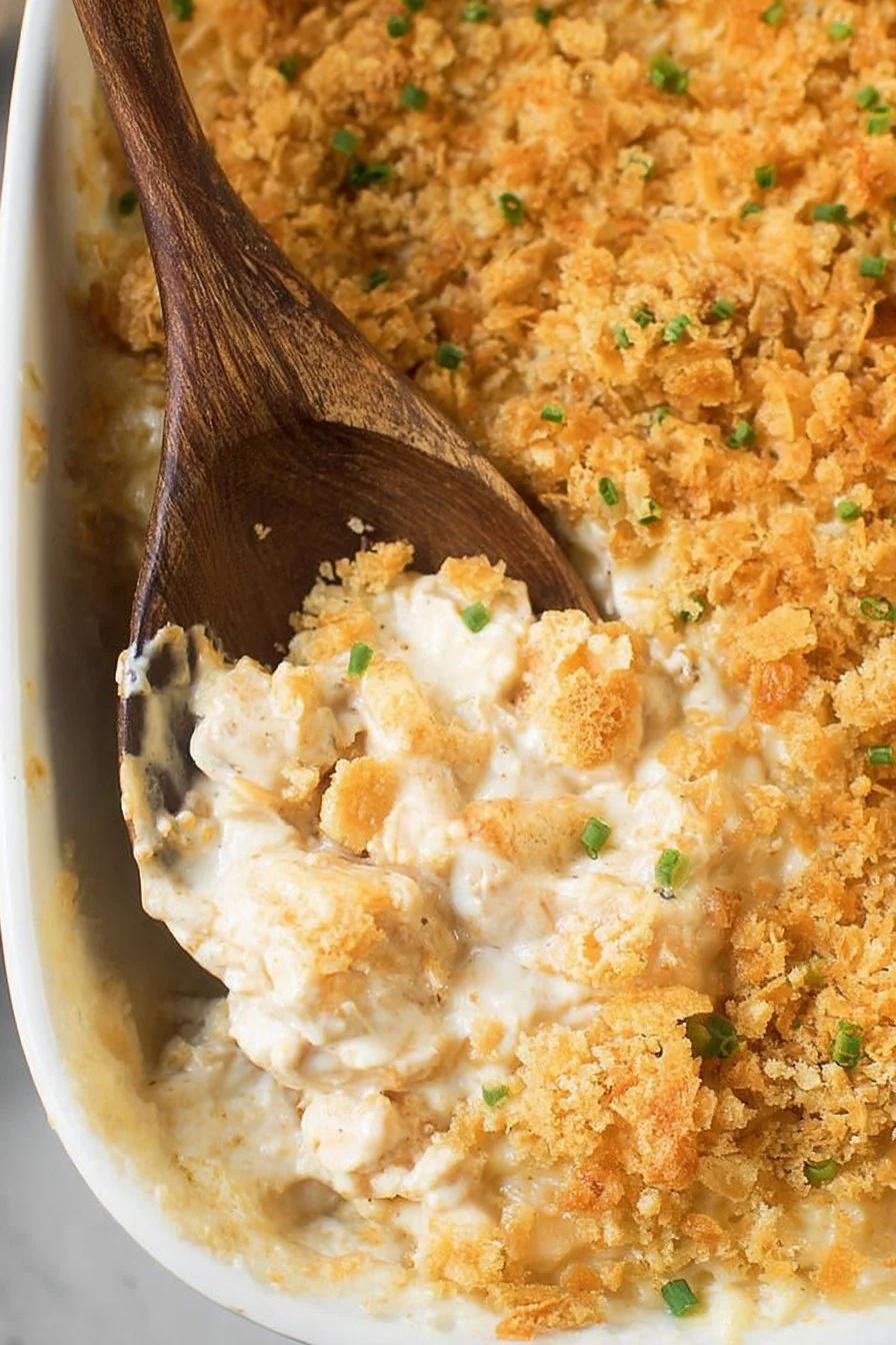 Million Dollar Chicken Casserole cooking process