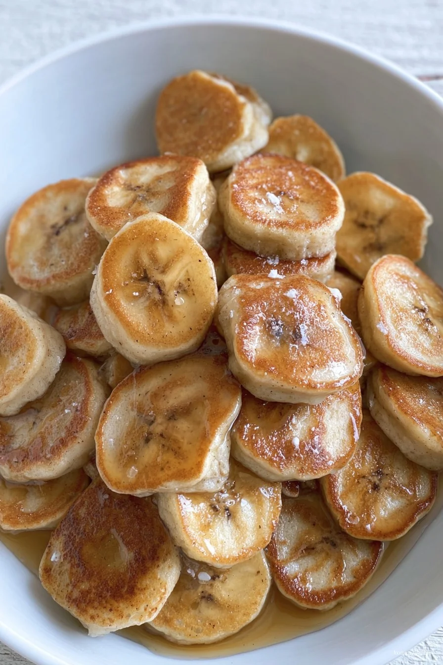 Mini Banana Pancake Bites cooking process
