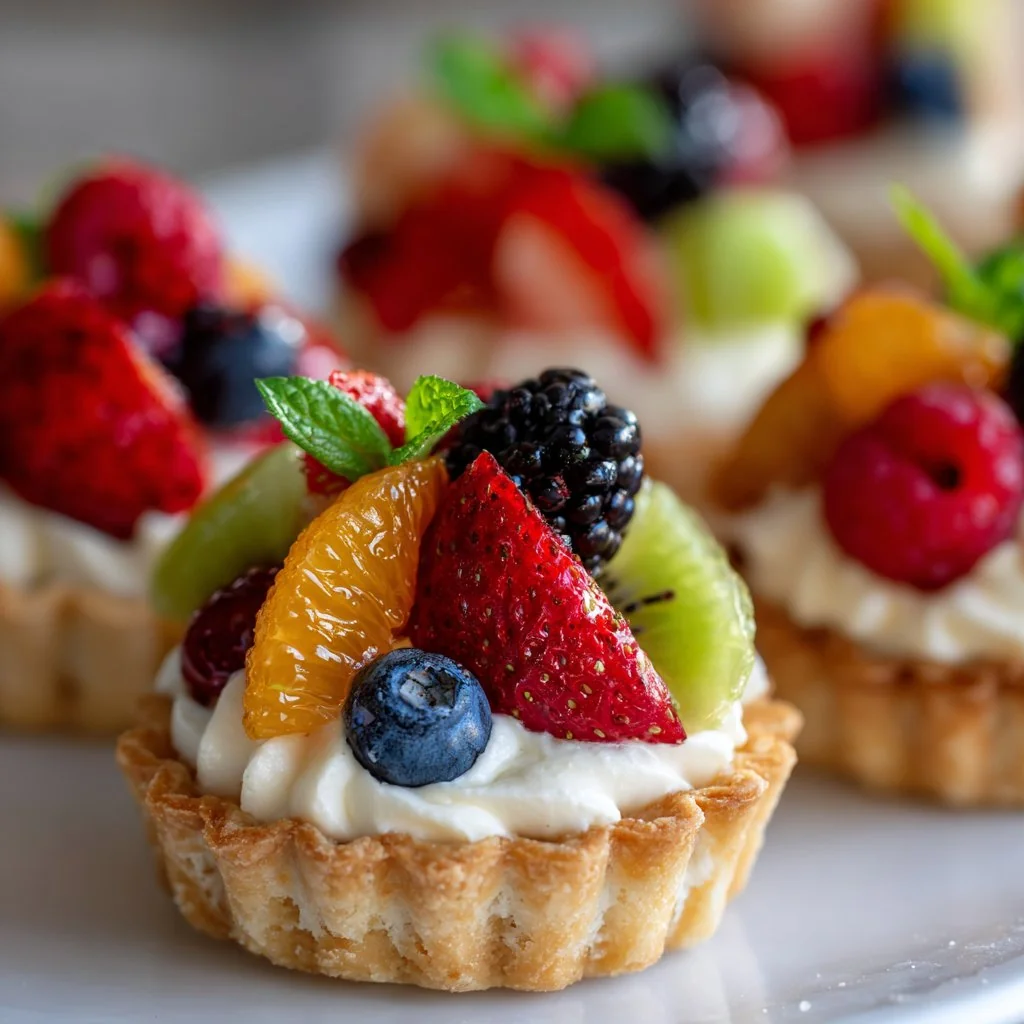 Mini Fruit Tartlets with Cream Cheese cooking process