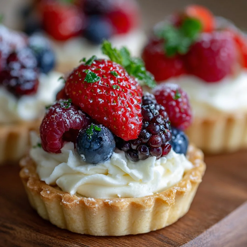 Mini Fruit Tartlets with Cream Cheese cooking process
