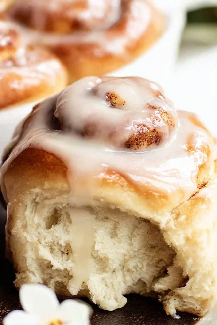 One Hour Cinnamon Rolls cooking process