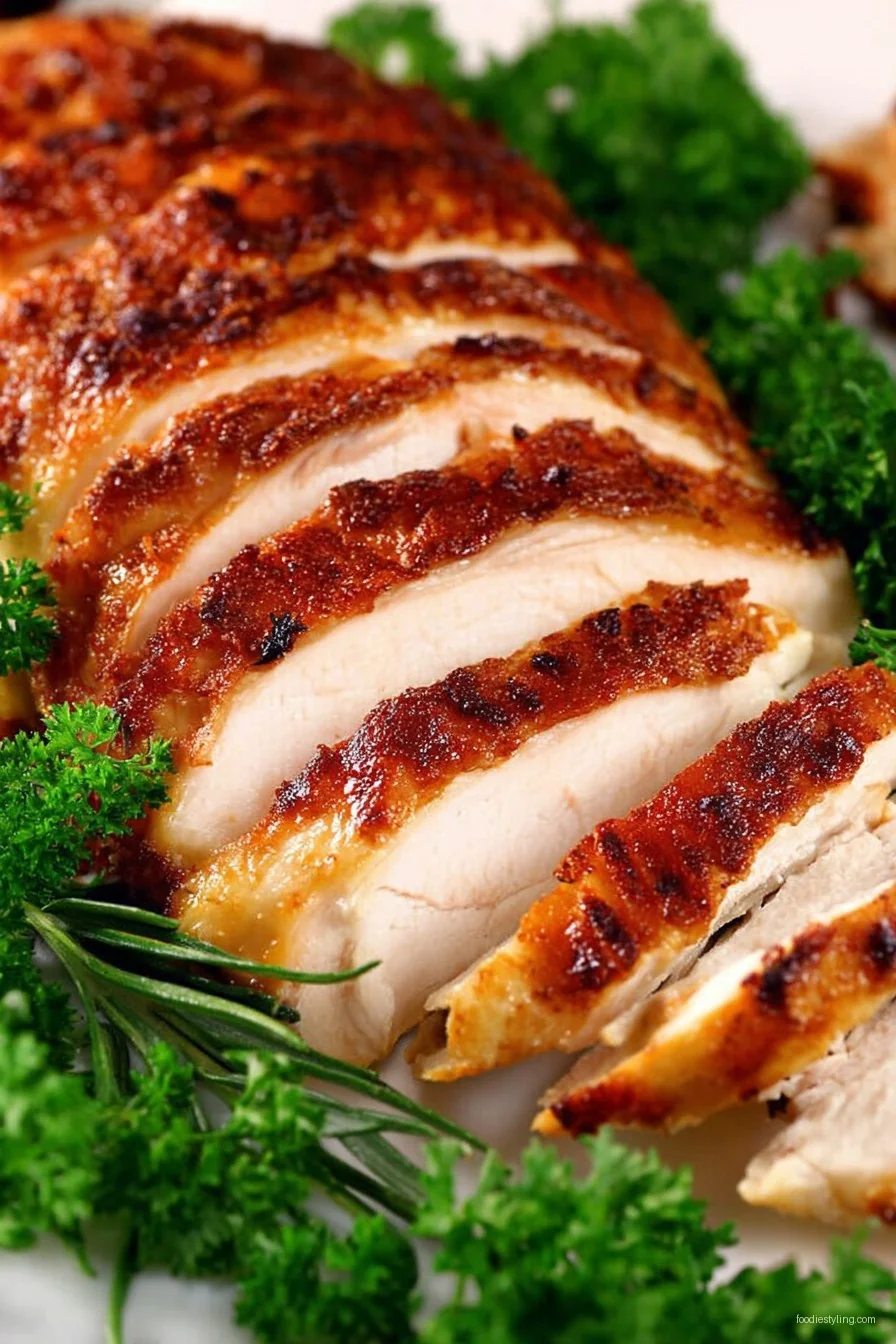 Oven Roasted Turkey Breast cooking process