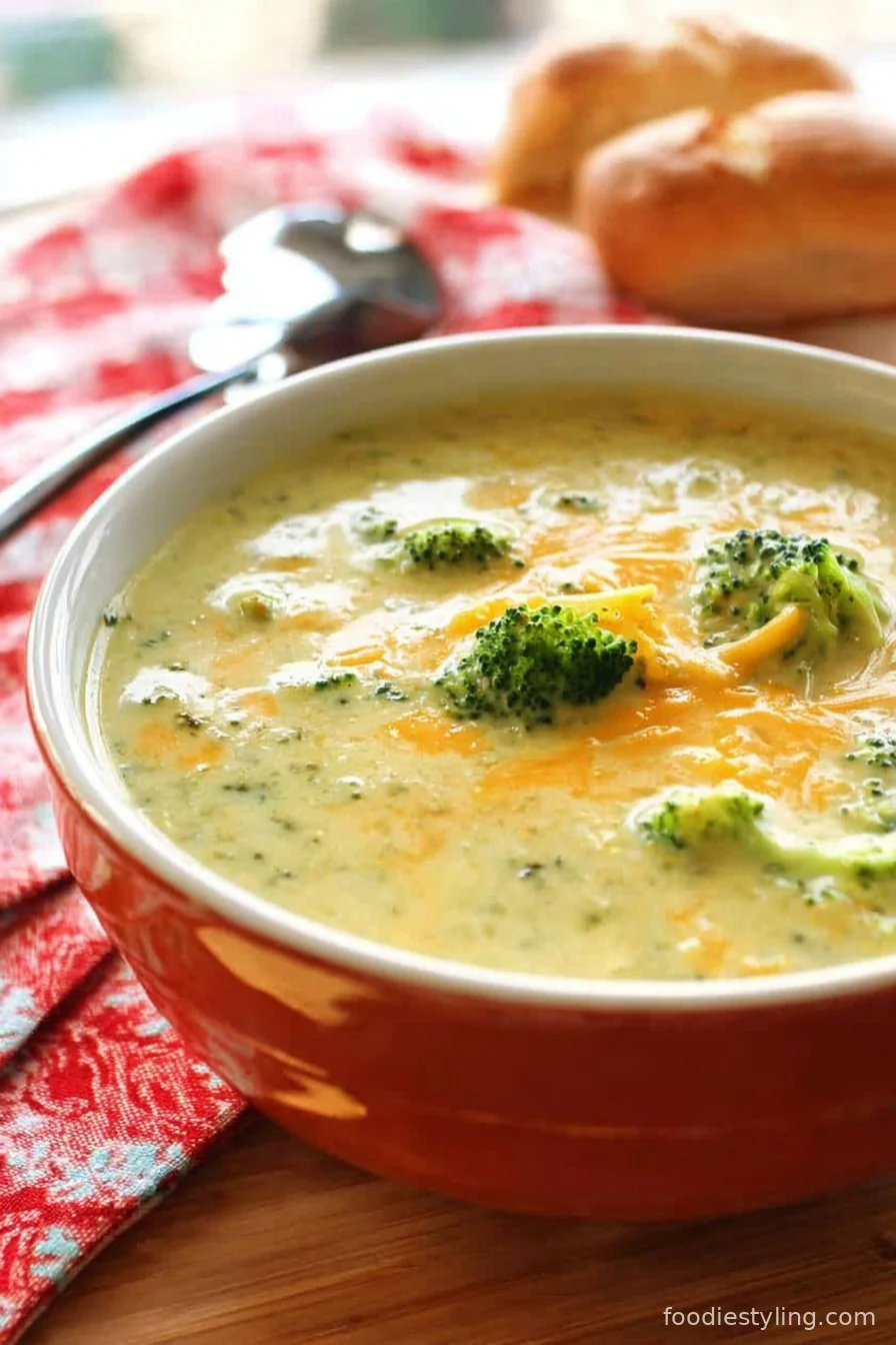 Panera’s Broccoli Cheddar Soup cooking process