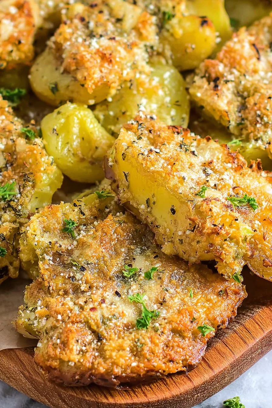 Parmesan Crusted Potatoes cooking process