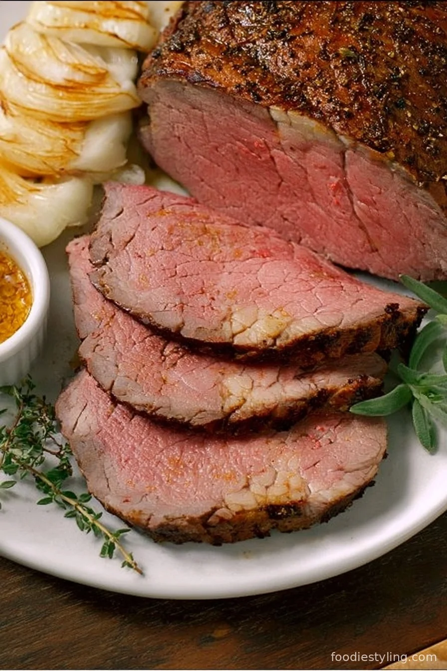 Peppery Roast Beef cooking process