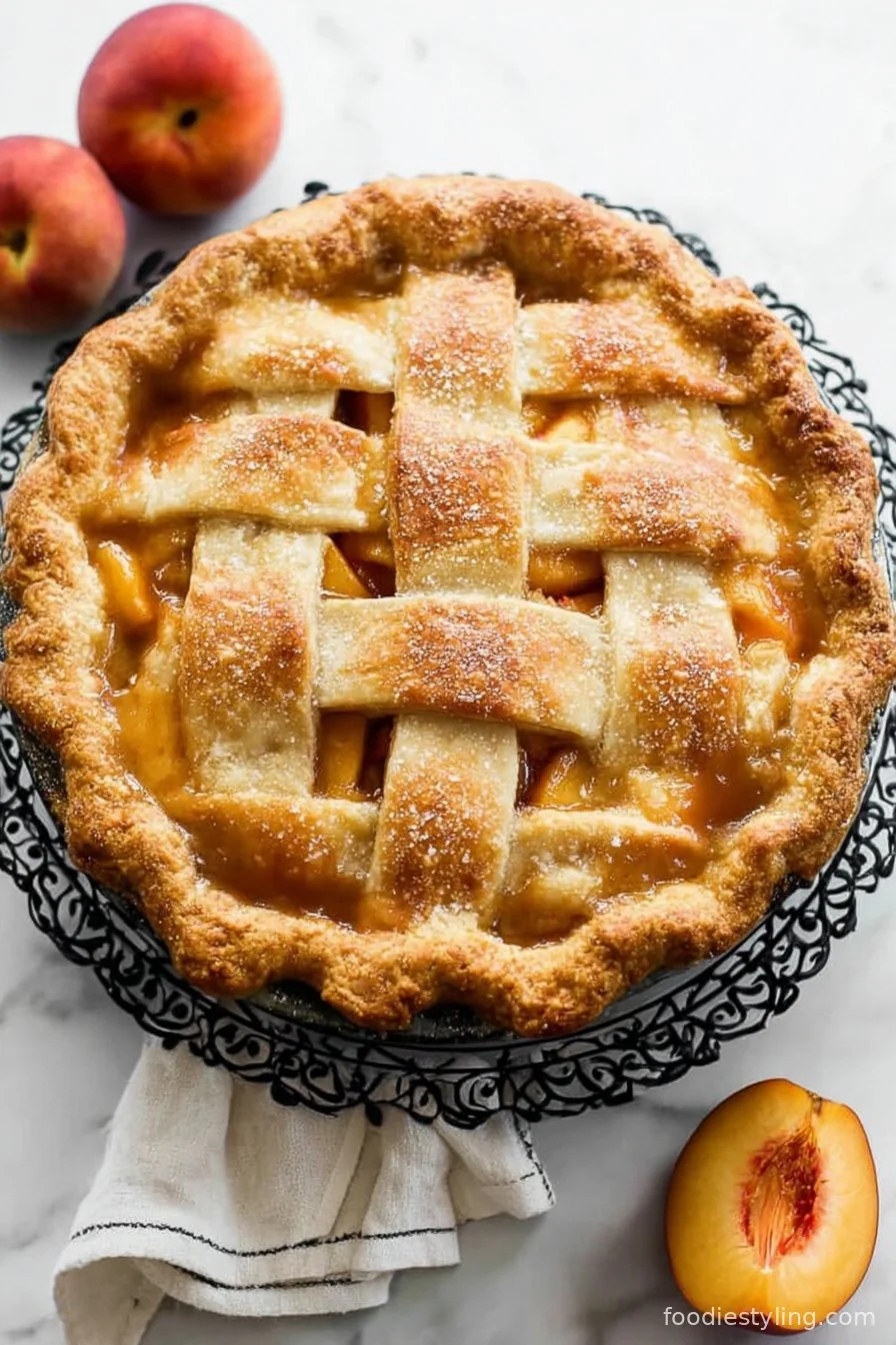 Perfect Peach Pie Recipe cooking process