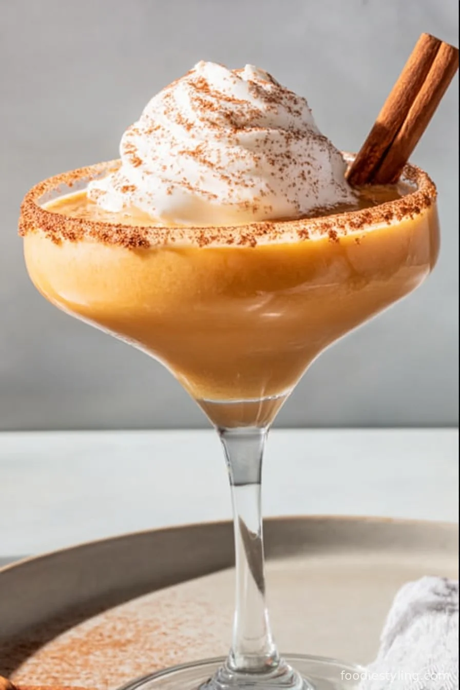Pumpkin Pie Martini cooking process