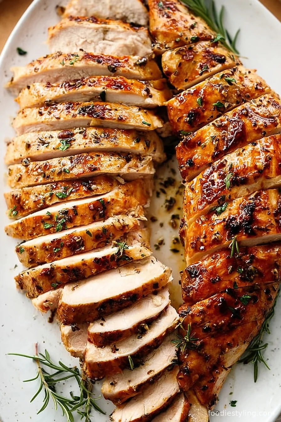 Roast Turkey Breast cooking process