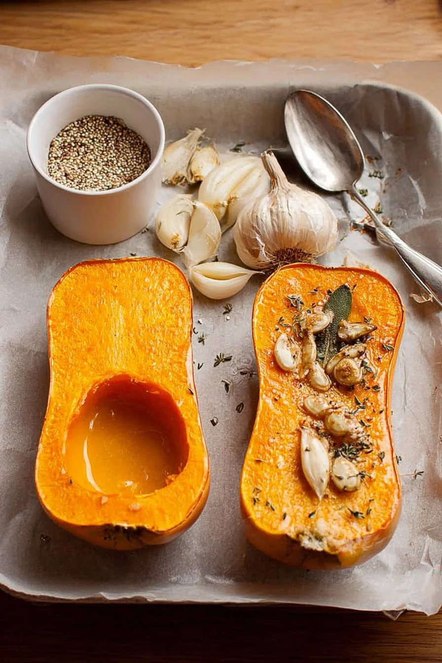 Roasted Butternut Squash Soup cooking process