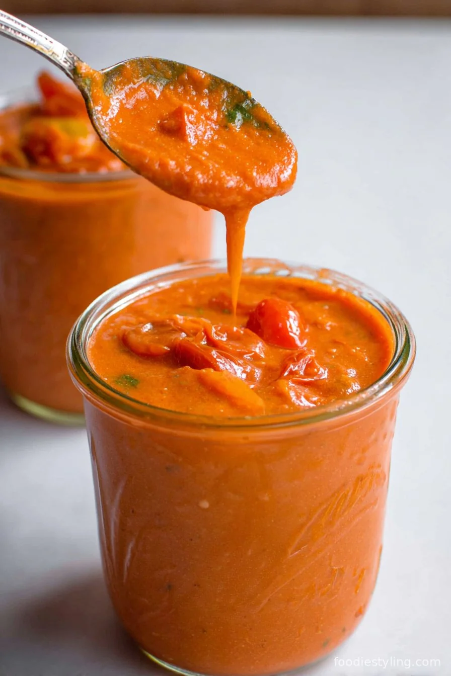 Roasted Cherry Tomato Sauce cooking process