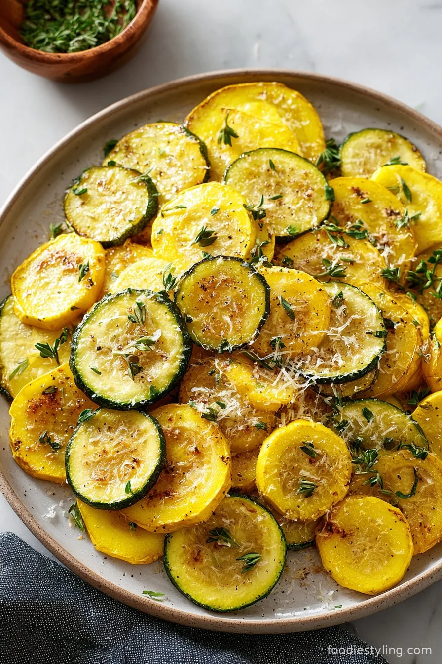 Roasted Summer Squash cooking process