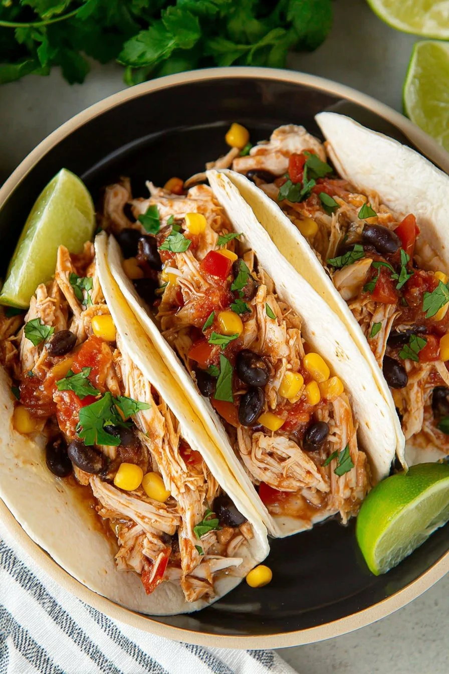 Slow Cooker Mexican Chicken cooking process
