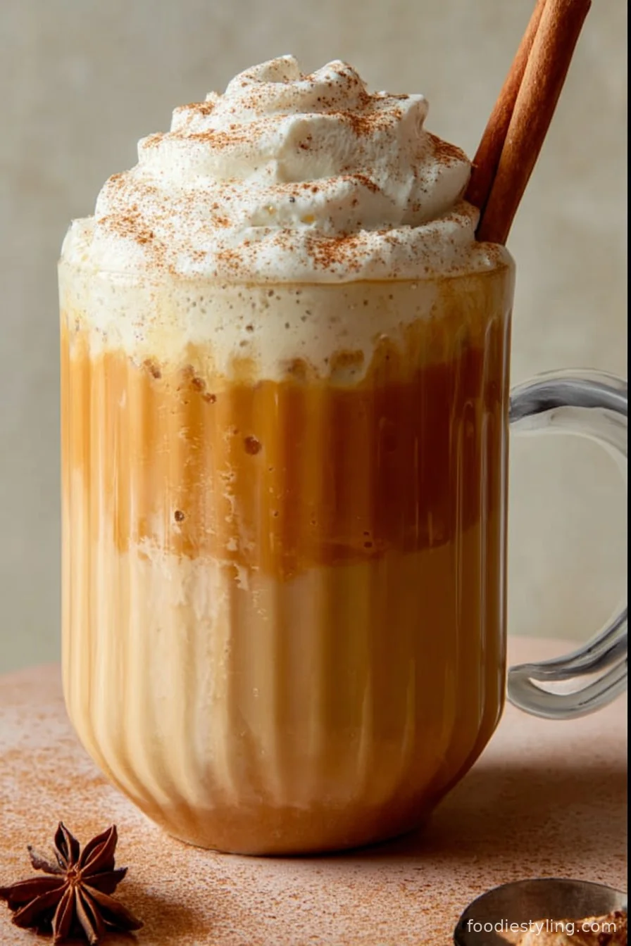 Spiked Pumpkin Chai Latte cooking process