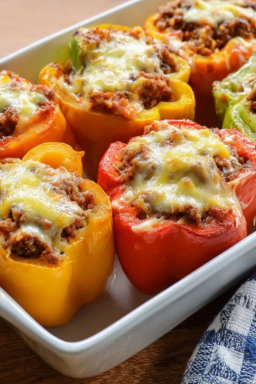Stuffed Peppers cooking process