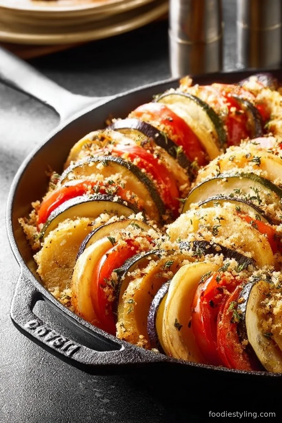 Vegetable Tian cooking process